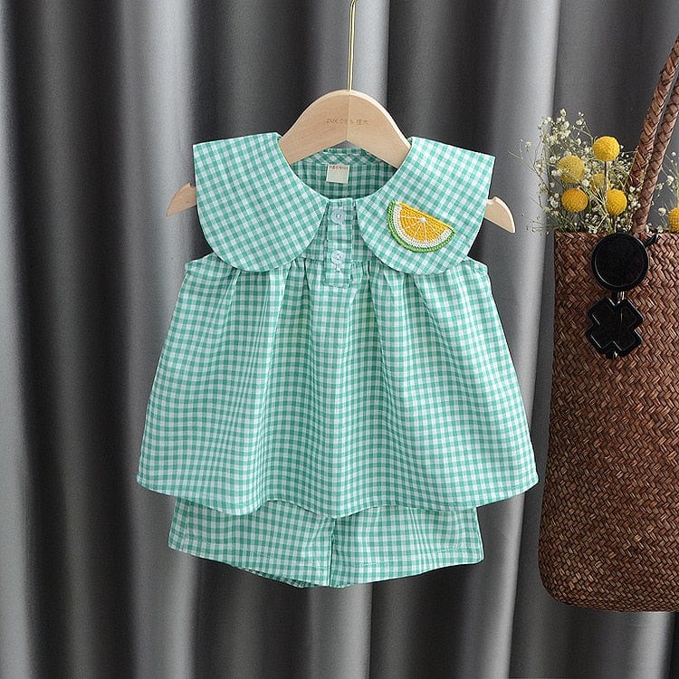 Green / 12M(80) Plaid Sweet Princess