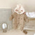 Coffee / 0-3M Plush Warm Winter Jumpsuit