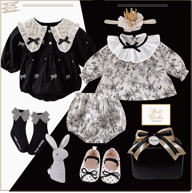 B / 0-3M Polka Dot Princess Baby Gift Set