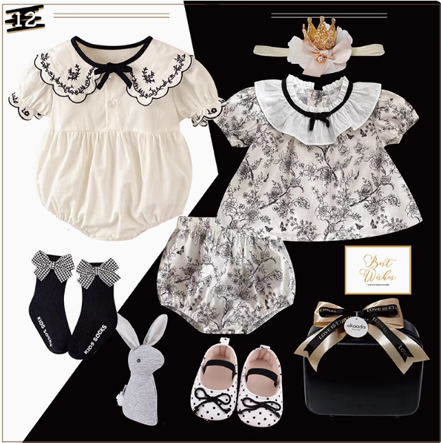 G / 0-3M Polka Dot Princess Baby Gift Set