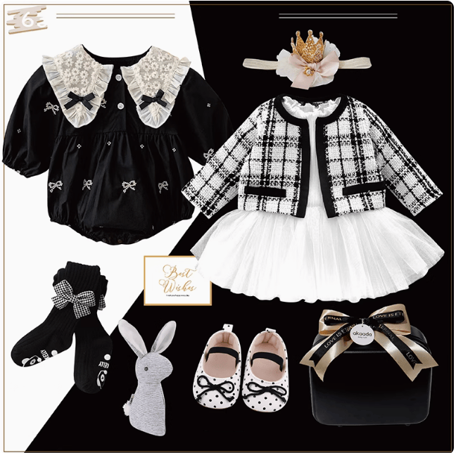 C / 0-3M Polka Dot Princess Baby Gift Set