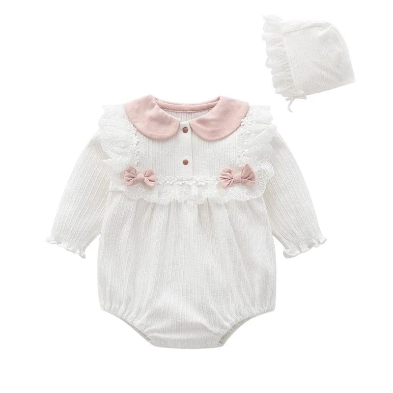 Girl's Clothing White / 3M Princess Lace Baby Girl Romper