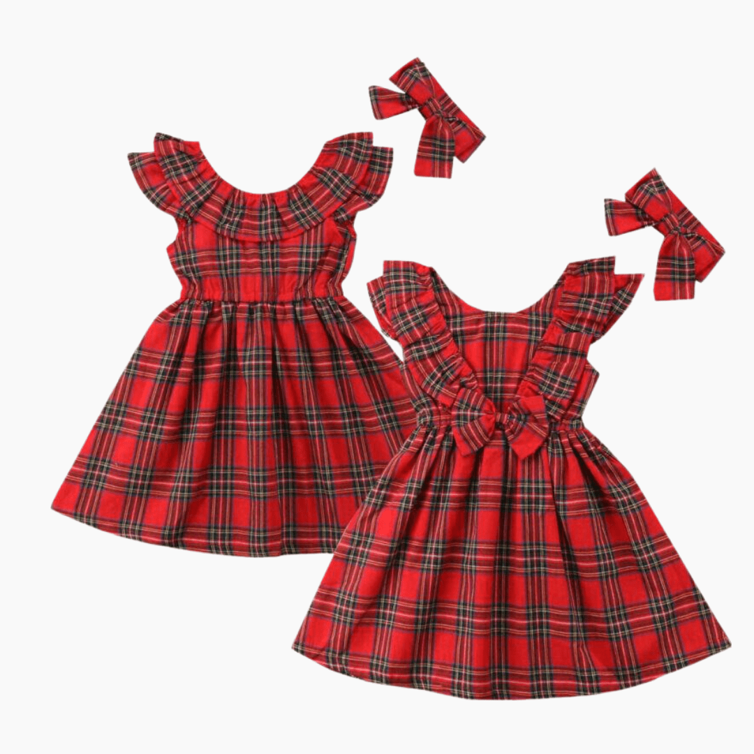 Girl's Clothing 2T Princess Sleeveless Plaid Dress
