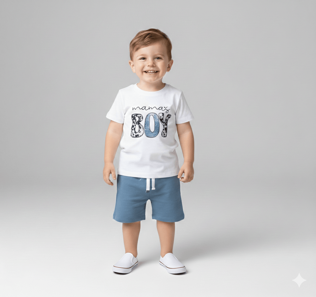 Printed T-Shirt & Casual Shorts Set