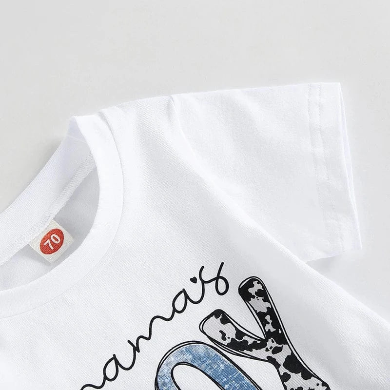 Printed T-Shirt & Casual Shorts Set