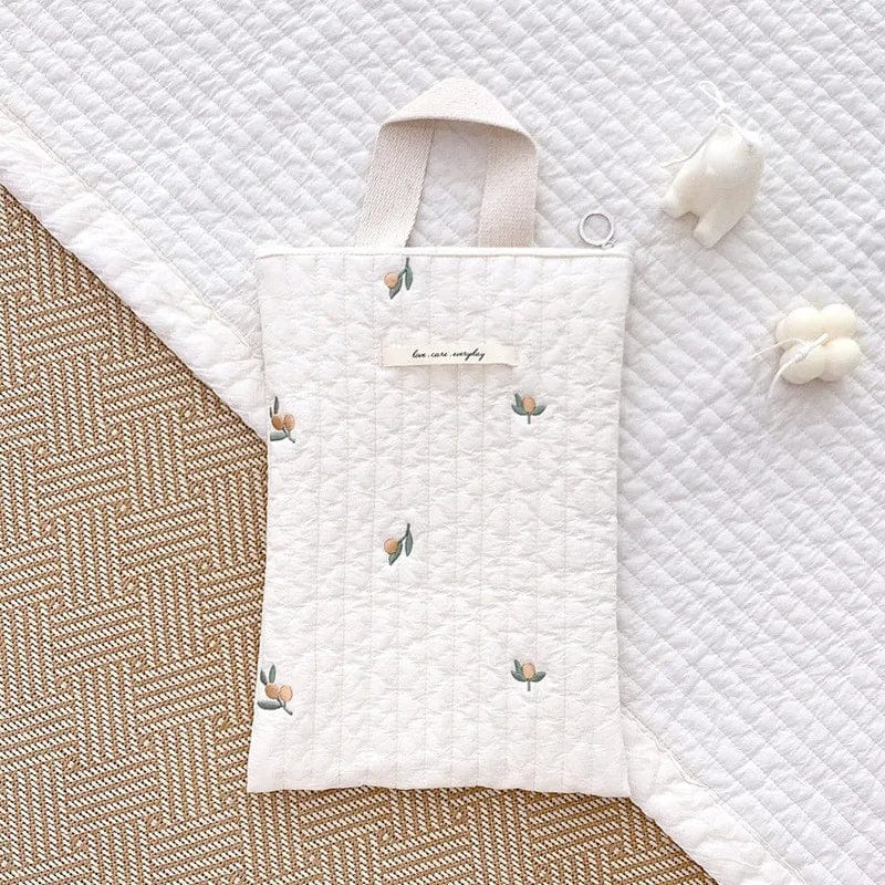 Olive Quilted Mommy Bag