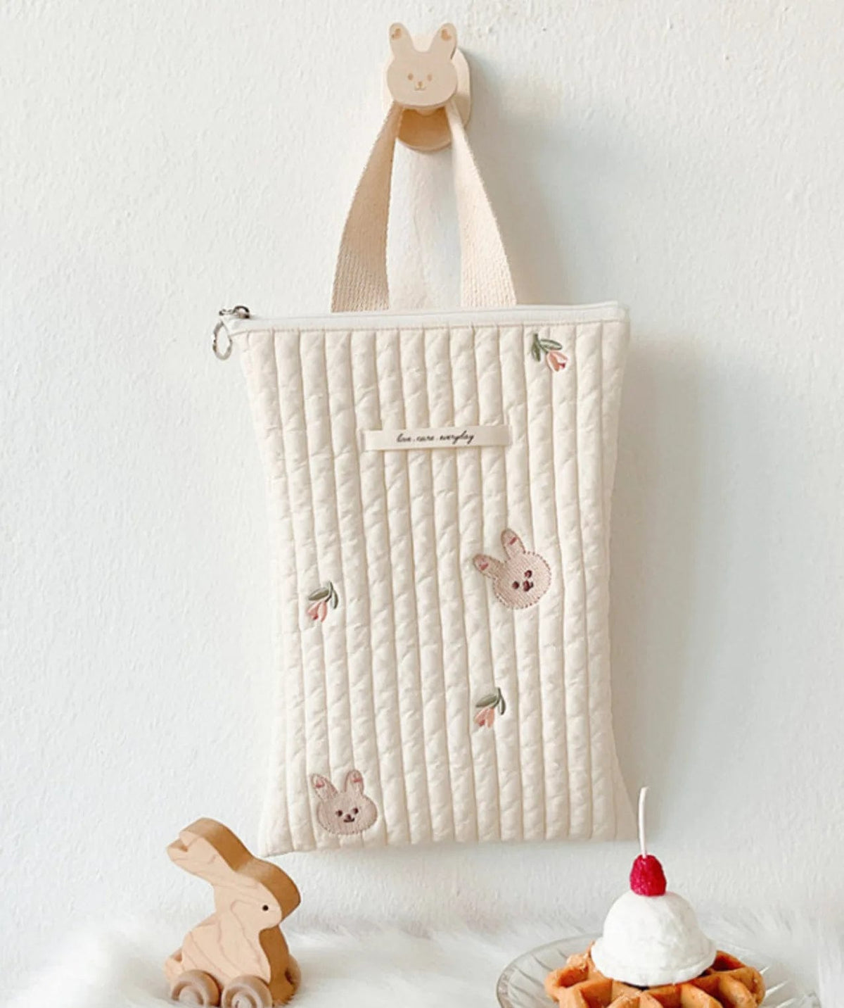 Rabbit Quilted Mommy Bag
