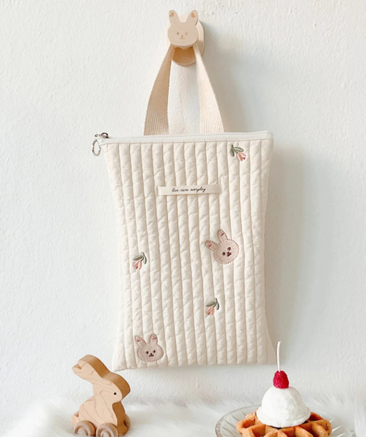 Rabbit Quilted Mommy Bag