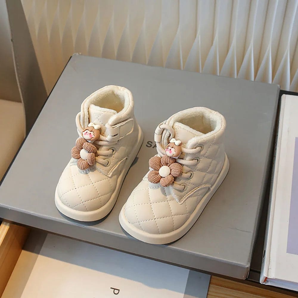 Shoes Beige / 29 Quilted Winter Baby Boots