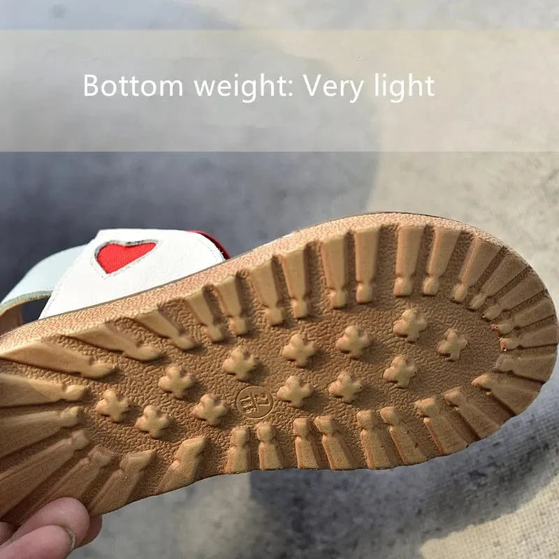 shoes Red Strap Girls Sandals