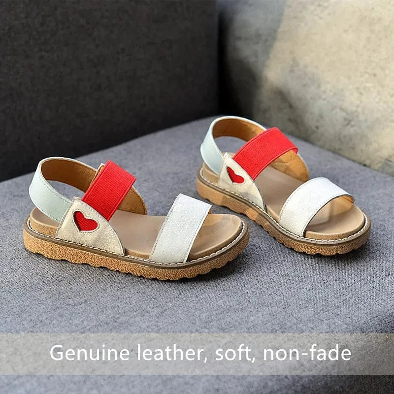 shoes Red Strap Girls Sandals