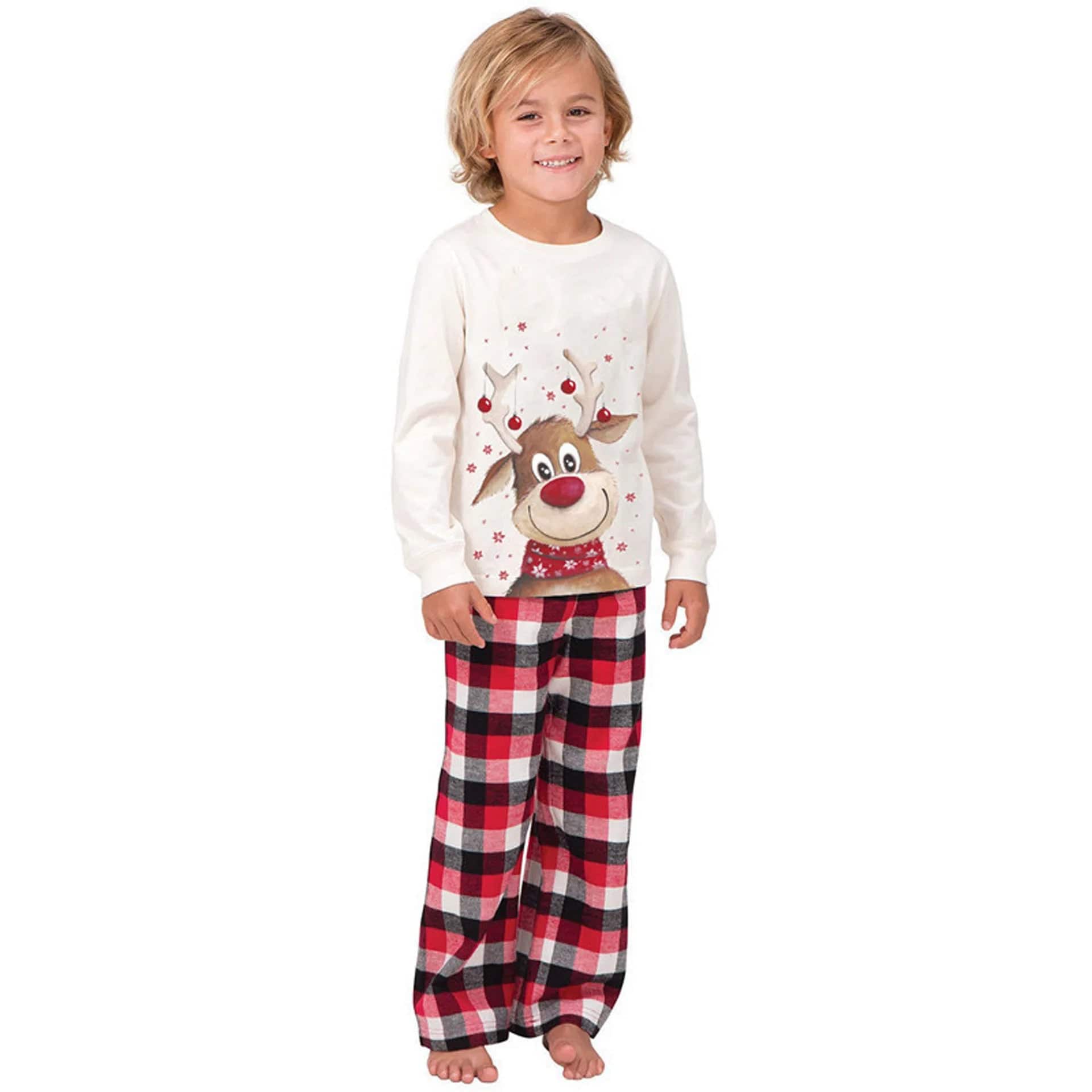 Reindeer Family Matching Christmas Pajamas Set