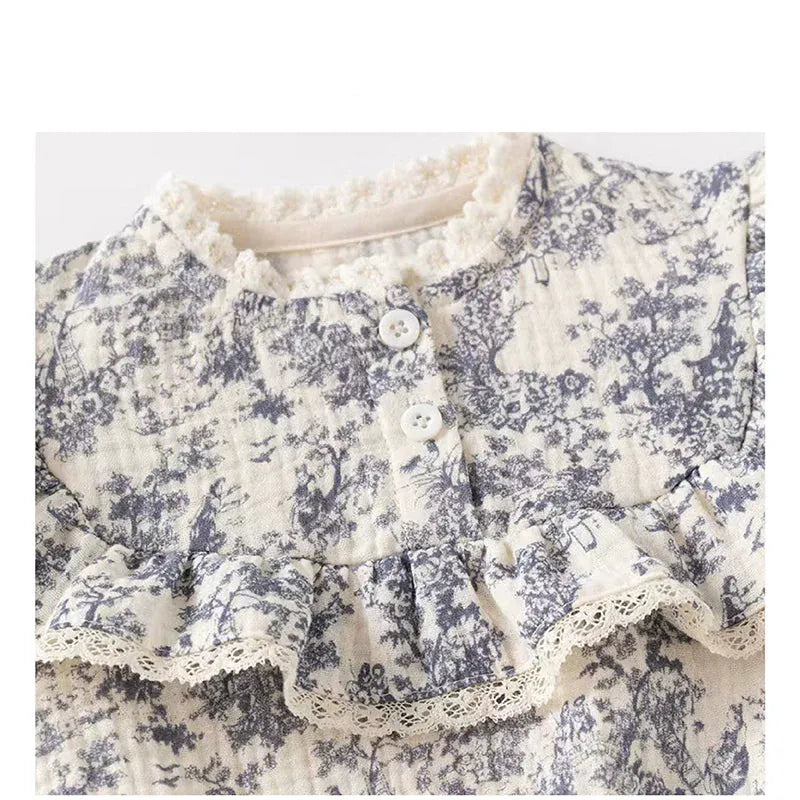 Rococo Blue & Grey” Baby Girl Gift Set