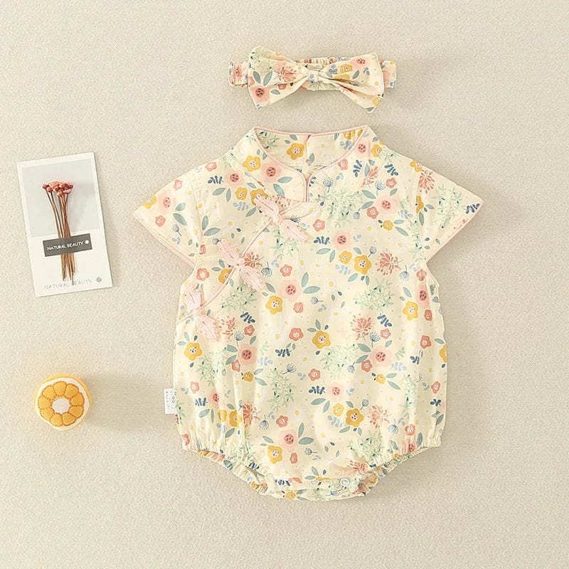 2 / (3-6M)66 Romper With Headband