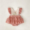 Pink / 18-24 Months 90 Ruffles Lace Baby Girls Romper
