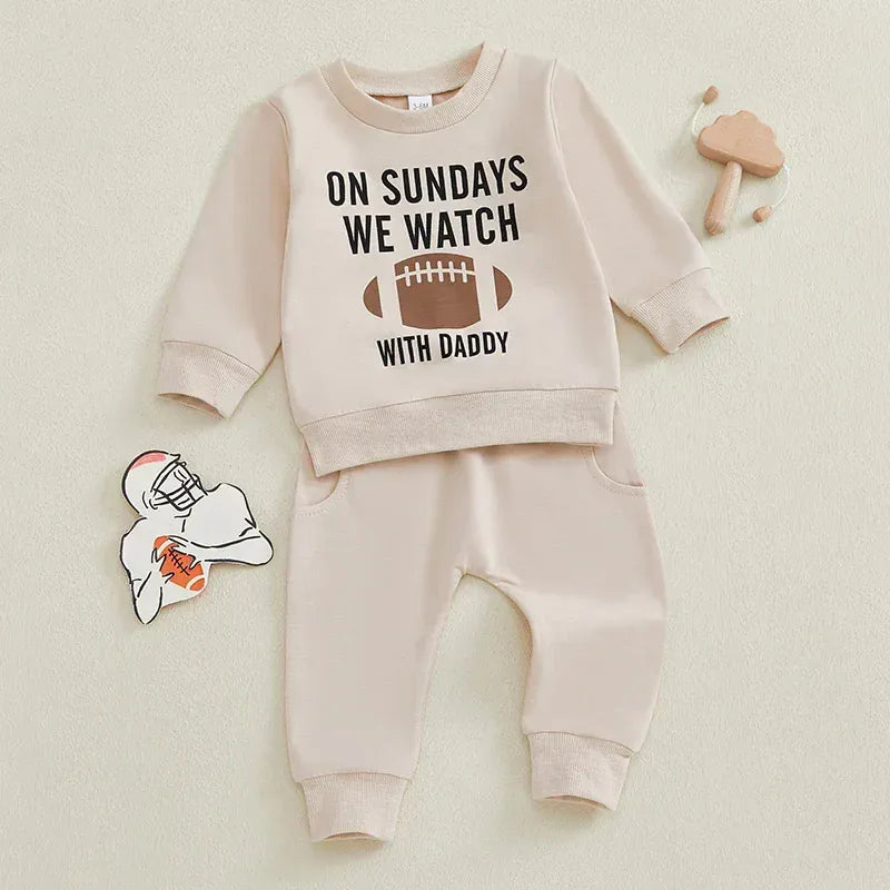 Rugby Theme Baby Tracksuit Set