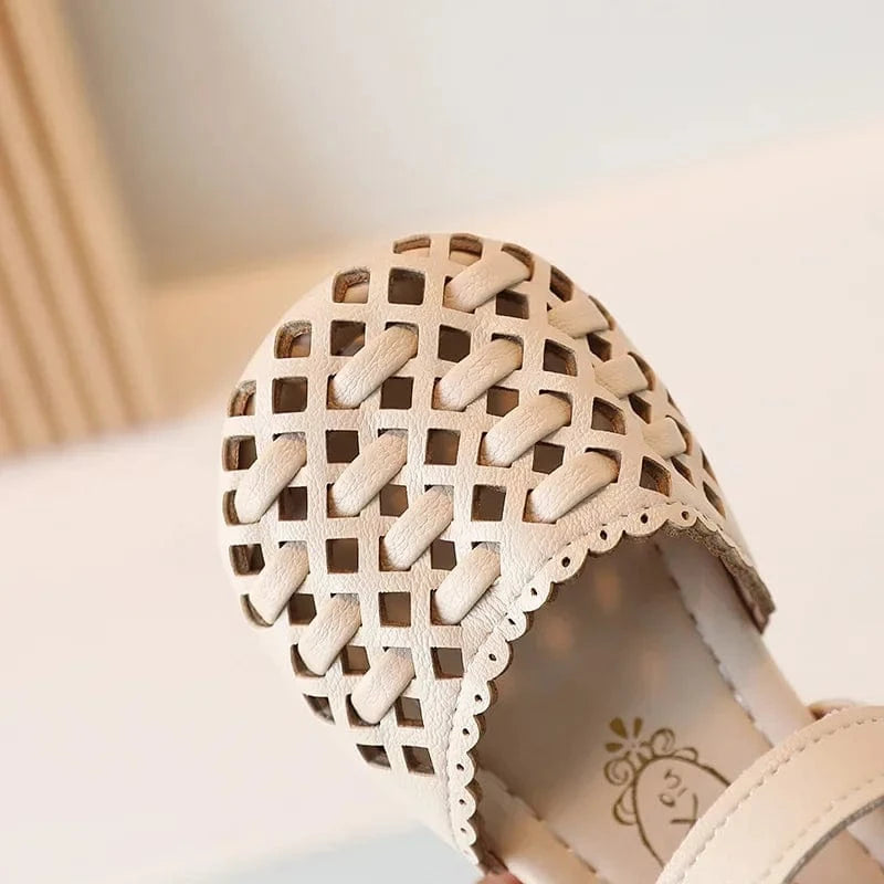 Sandals Girls Woven Hollow Fashion