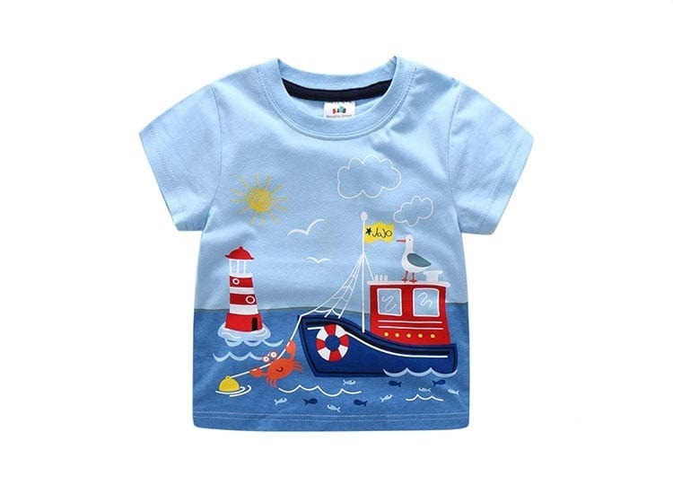 product as picture 9 / 2T Short Sleeve Basic T-Shirt For Kids Boy