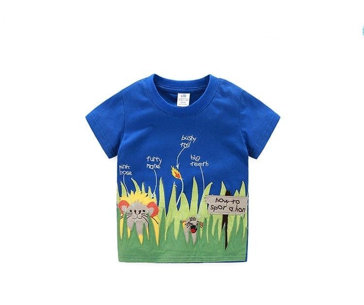 Short Sleeve Basic T-Shirt For Kids Boy