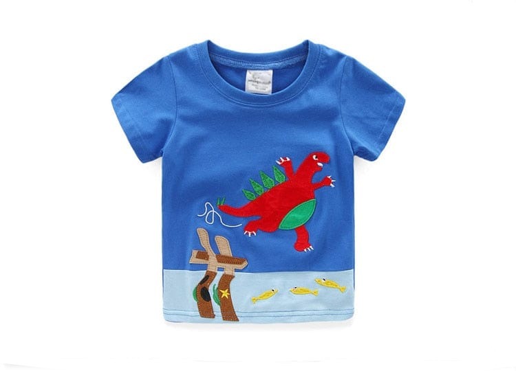 Short Sleeve Basic T-Shirt For Kids Boy