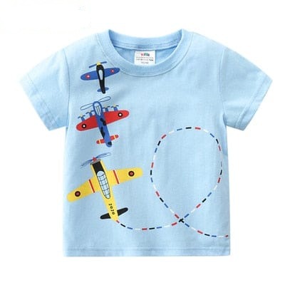 Short Sleeve Basic T-Shirt For Kids Boy