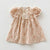 Pink / 2T-90 Short Sleeve Floral Dress