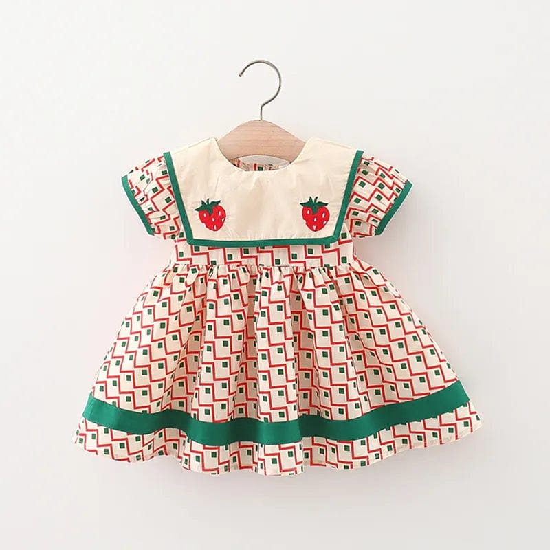 Pink / 8(12-18M) Short Sleeve Kids Fashion