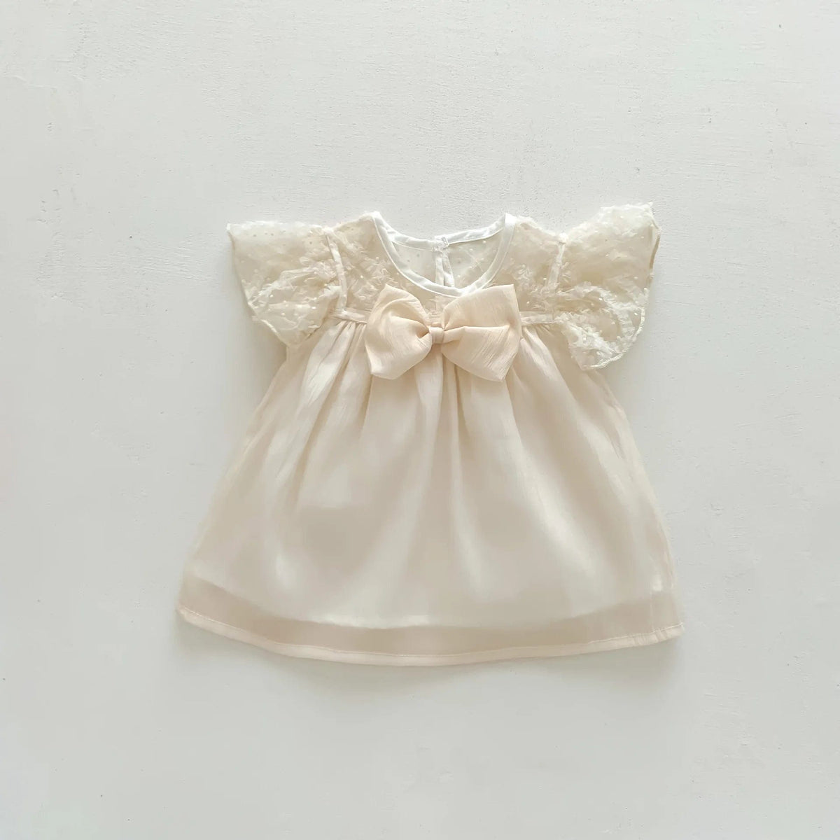 Dress / 66 (3-6M) Short-sleeved Mesh Comfy Design Sisters