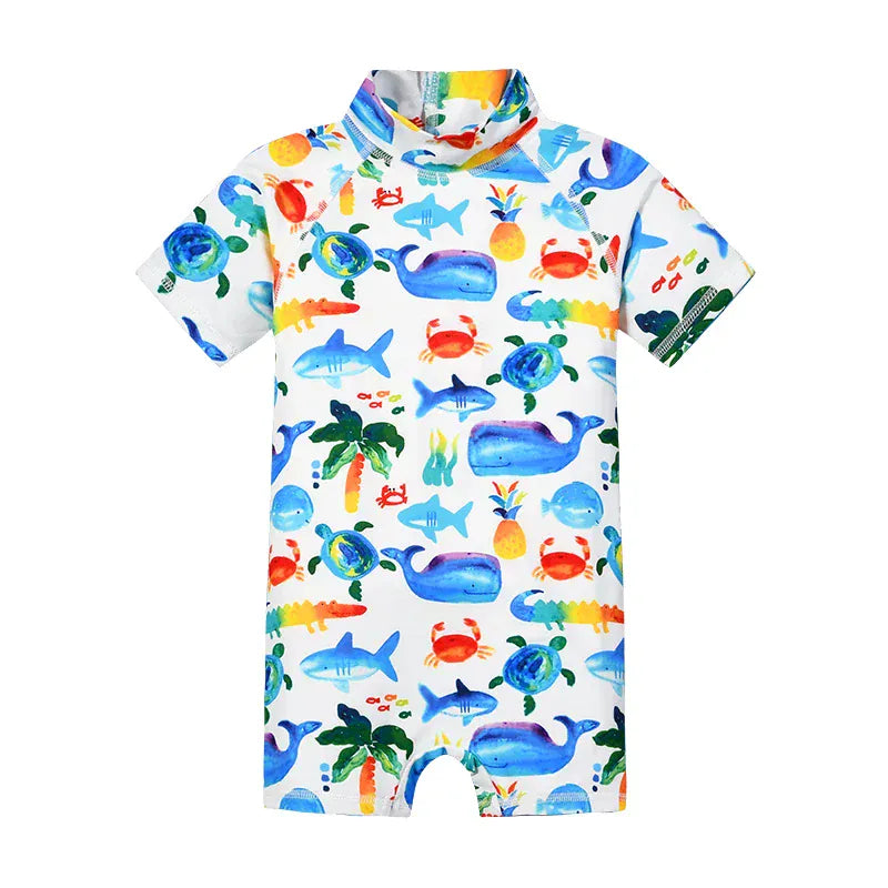 Underwater Friends / 1-2T Short Sleeved Rash Guard Swimwear