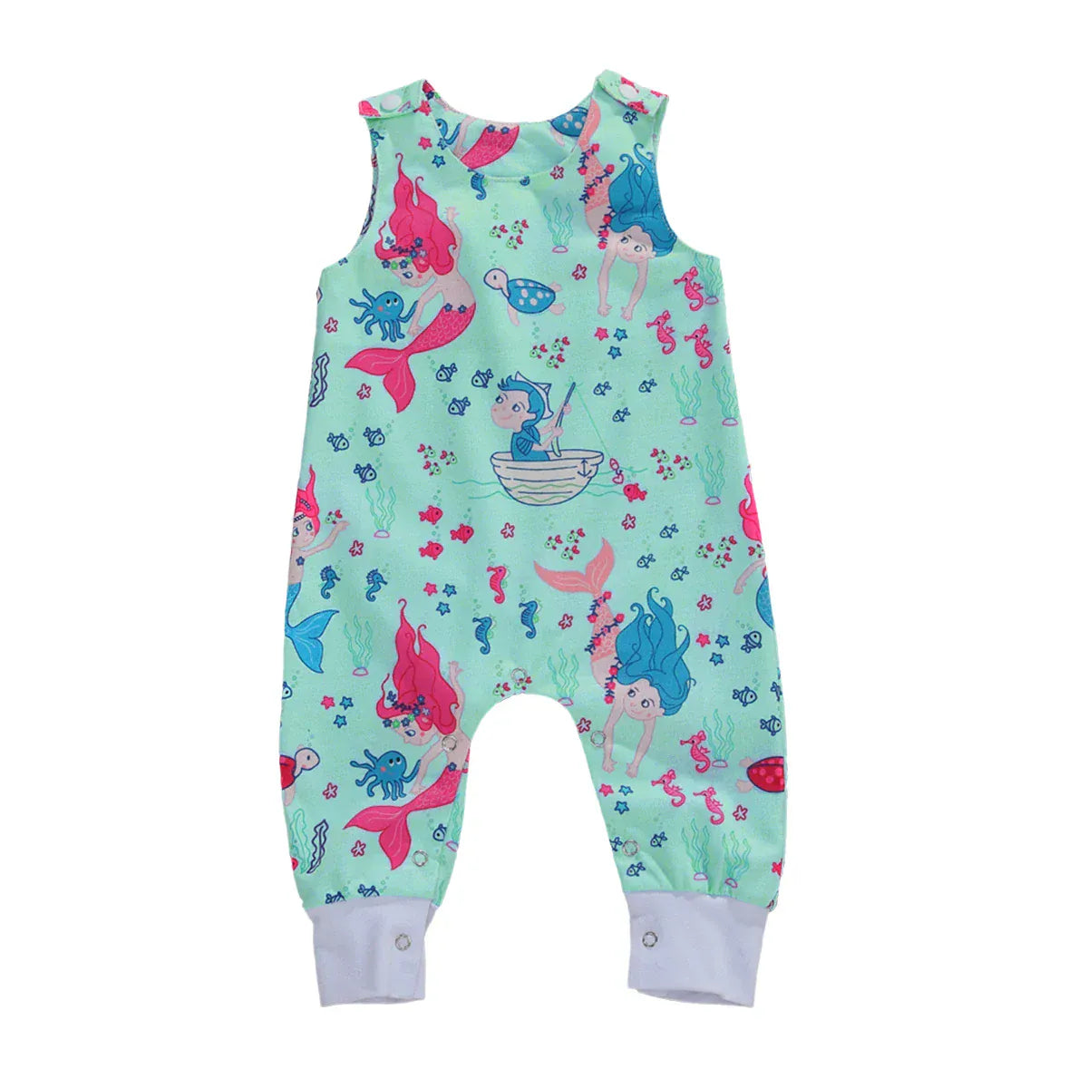 Pink Unicorn Magic / 03M Sleeveless Baby Romper