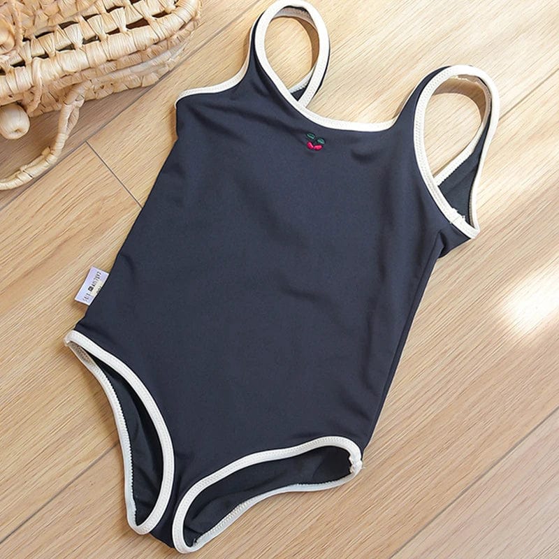 Blue / 130cm Sleeveless Backless Swimwear