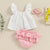 Sleeveless Floral Top and Ruffle Shorts Set