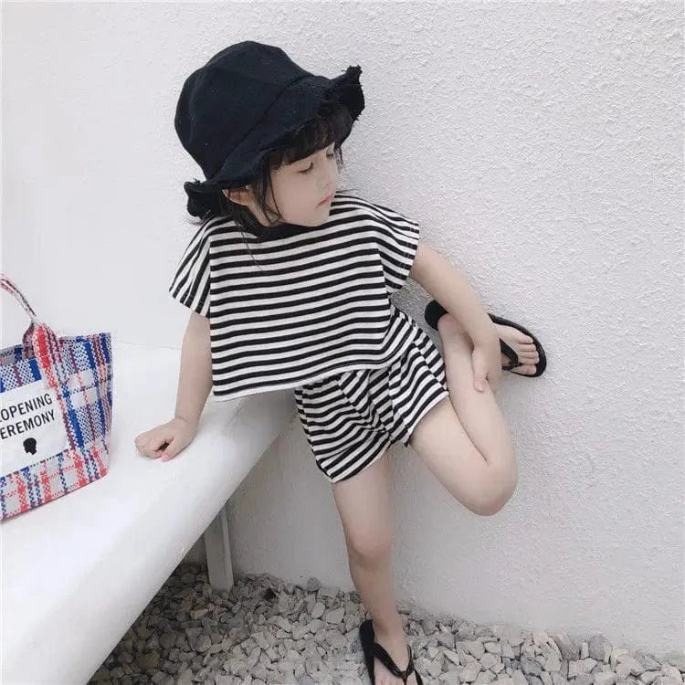 Girl's Clothing Sleeveless Hollow Vest & Wide-Leg Pants