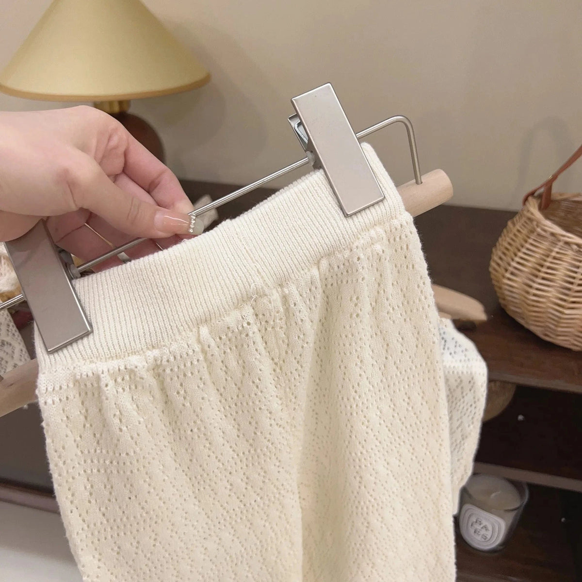 Girl's Clothing Sleeveless Hollow Vest & Wide-Leg Pants