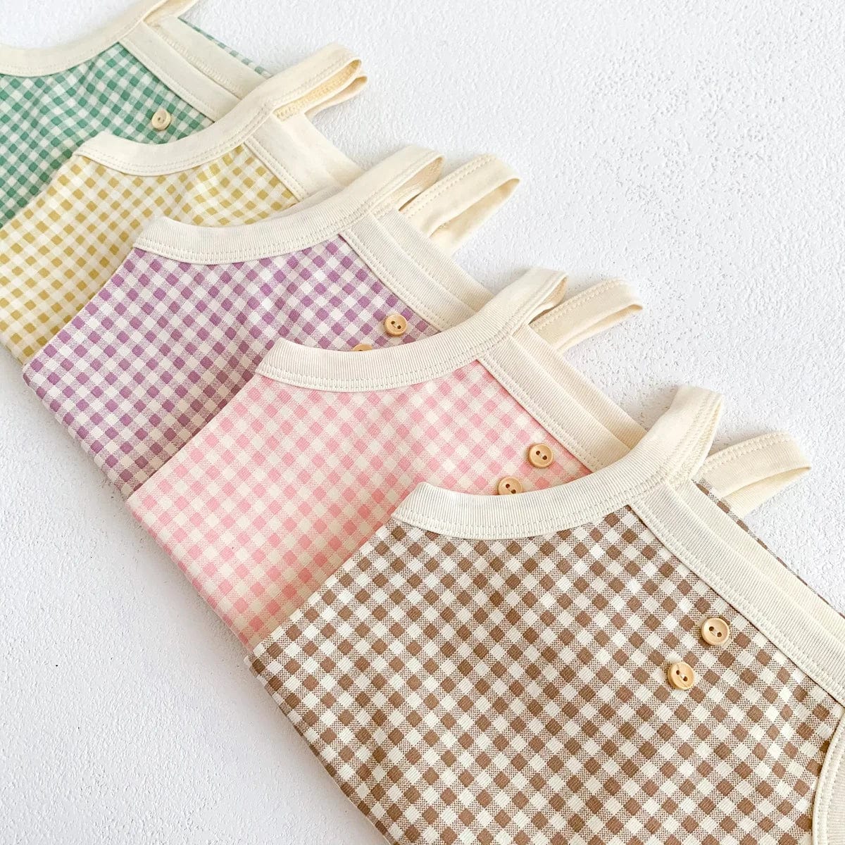 Sleeveless Sling Plaid Outfits