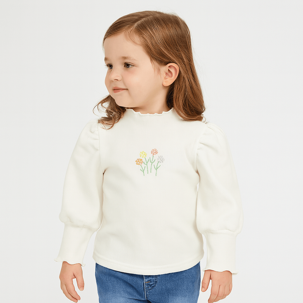 Soft and Warm Embroidered Top
