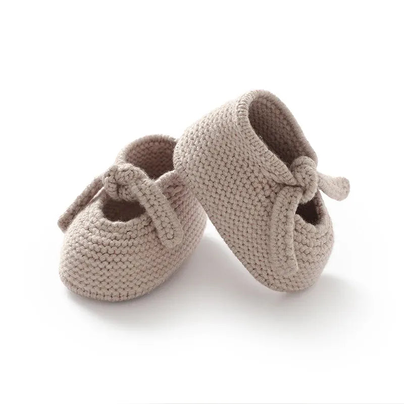 Blush Pink / 0-3M Soft Knitted Newborn Baby Booties & Bed Boots