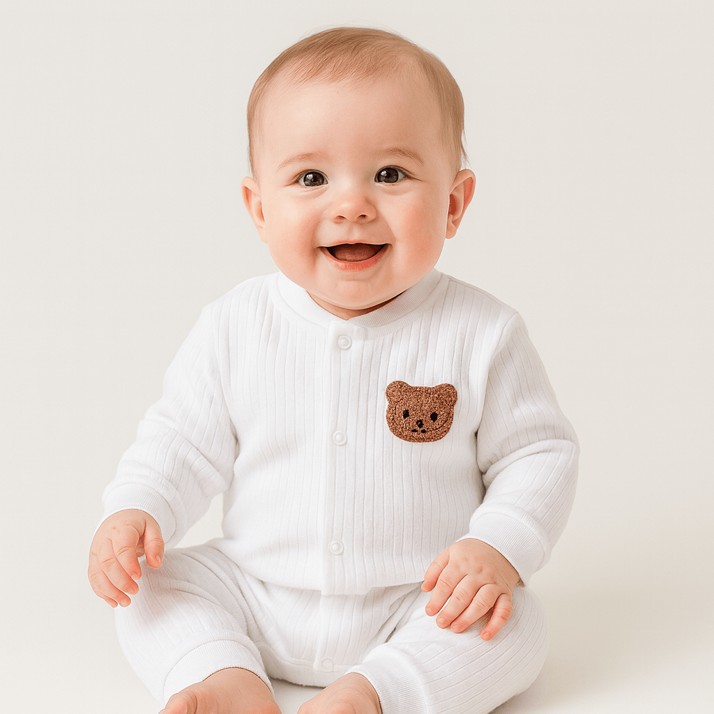 Girl's Clothing Solid Color Baby Romper