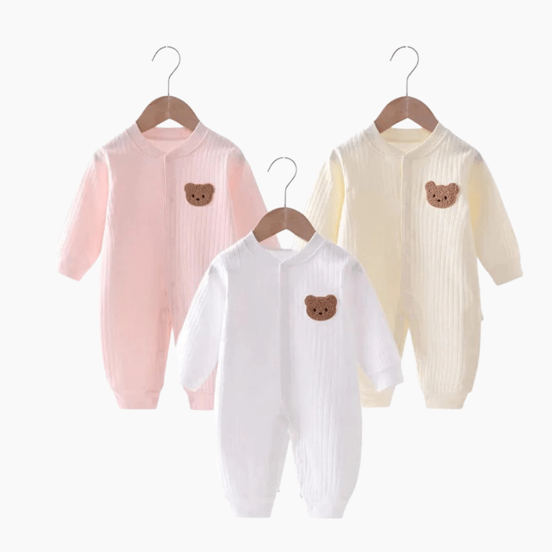 Girl's Clothing Solid Color Baby Romper