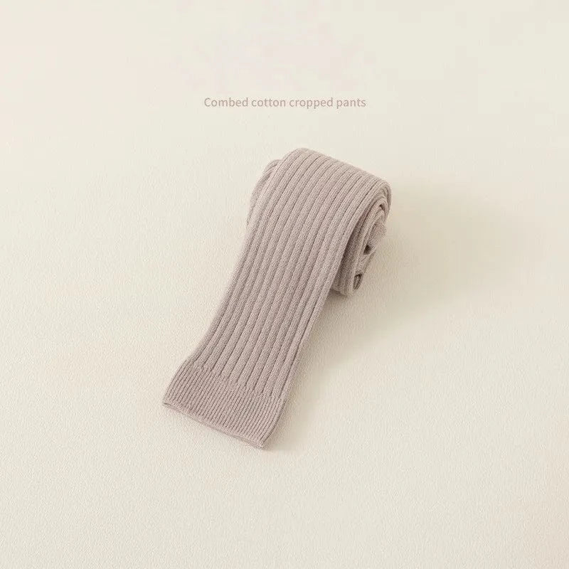 Lavender / 1-3T Solid Color Knit Stretch Tights