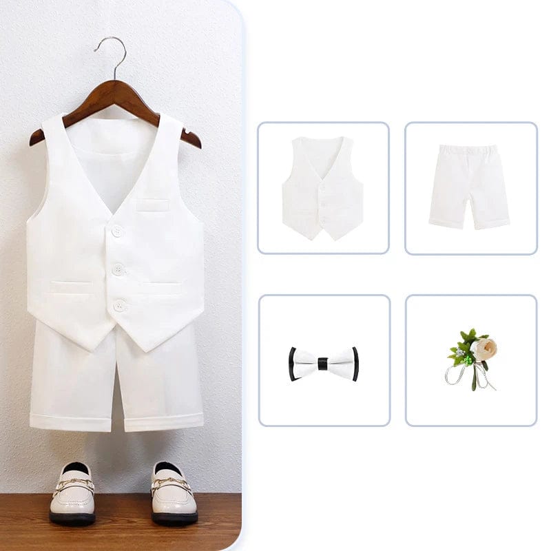 white 5pcs / 2T Special Occasion Boys Outfit