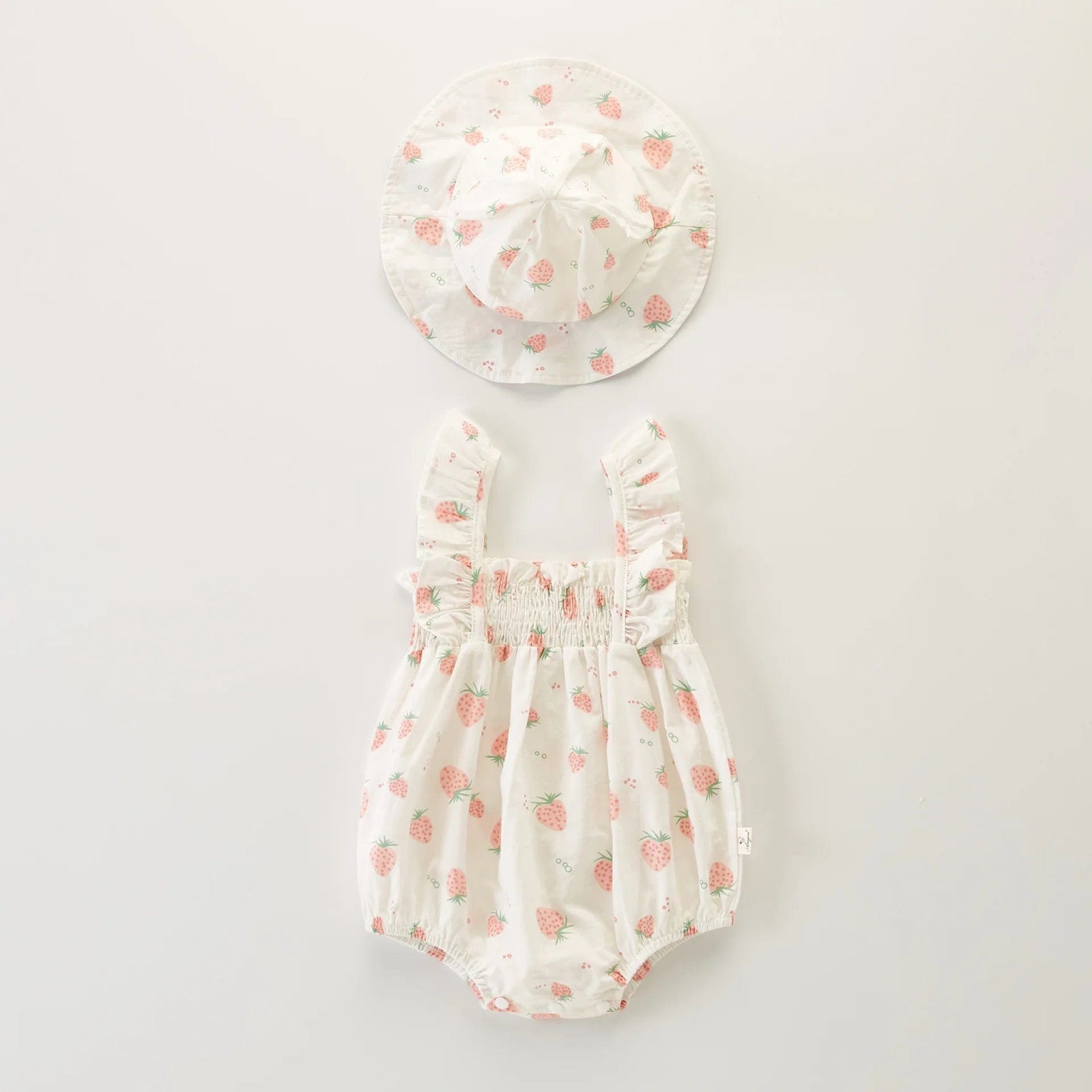 Girl's Clothing Beige / 3M Summer Baby Floral Romper Set