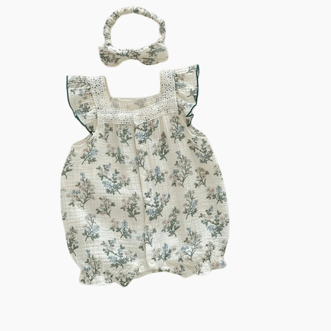 Summer Baby Girl Floral Romper