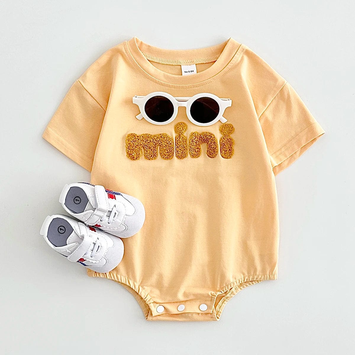 Romper Summer Baby Romper with Plush Letter