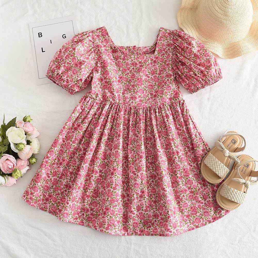 AZ2793-red / 3T Summer Dresses Girl