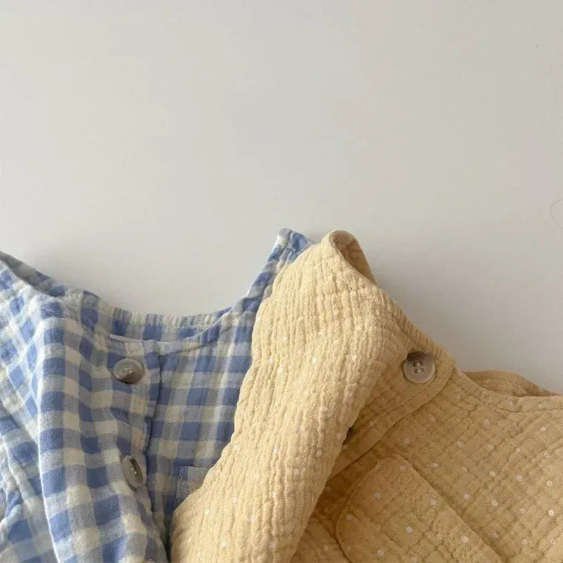 Summer Sleeveless Solid Color Plaid