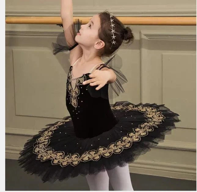 ballet dress black Professional Tutu for Girls Stella Go-To Block Heel The bodice is crafted AUR-under 900 Size:10-11 Years 146