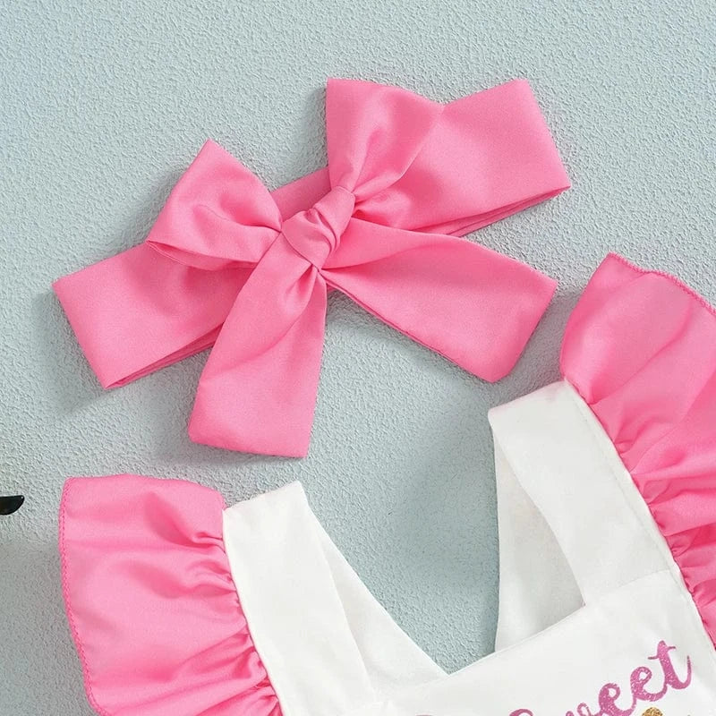 Sweet Ice Cream Baby Girl Romper
