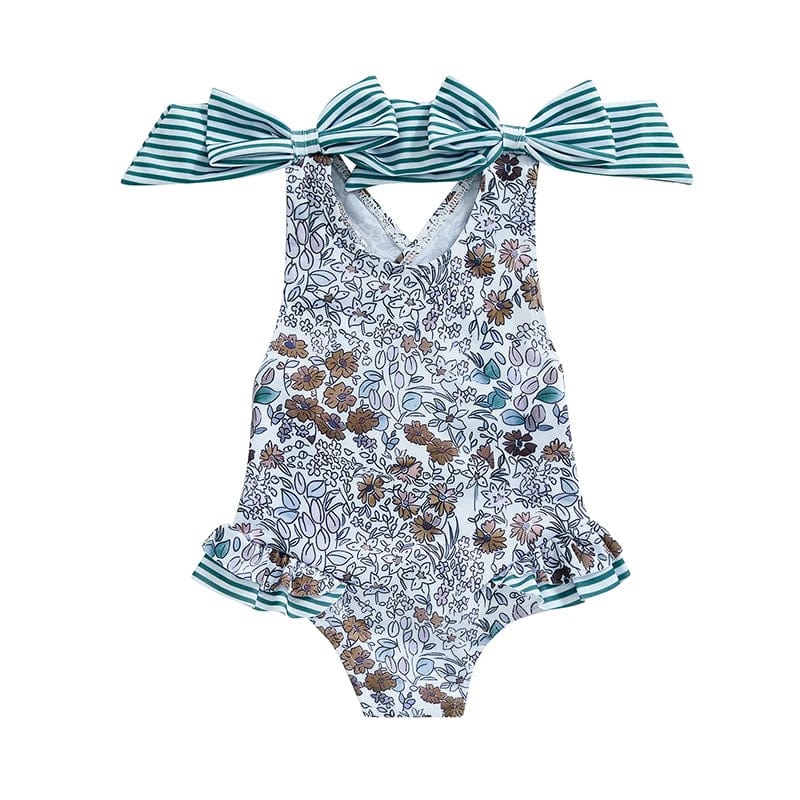 F / 18-24Months Swimsuit Floral Print