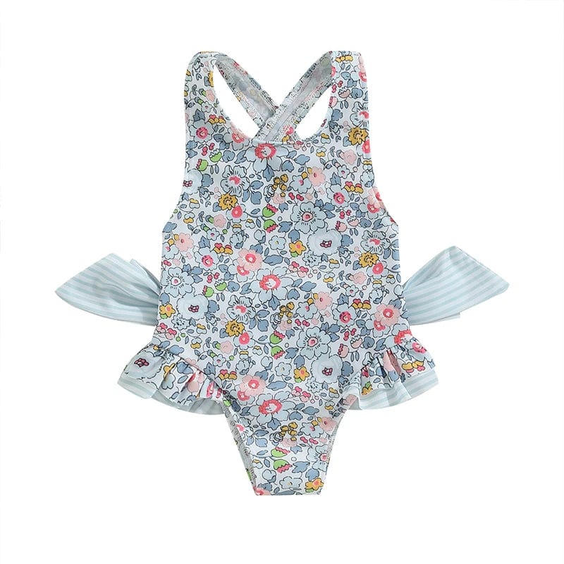 J / 2-3Years Swimsuit Floral Print